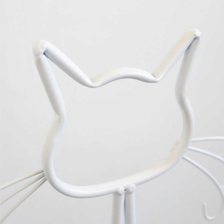 Antique Style【白猫プランター 鉢カバー フラワーベース】アイアン クラシック アンティーク 観葉植物 植木 花